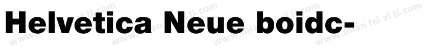 Helvetica Neue boidc字体转换